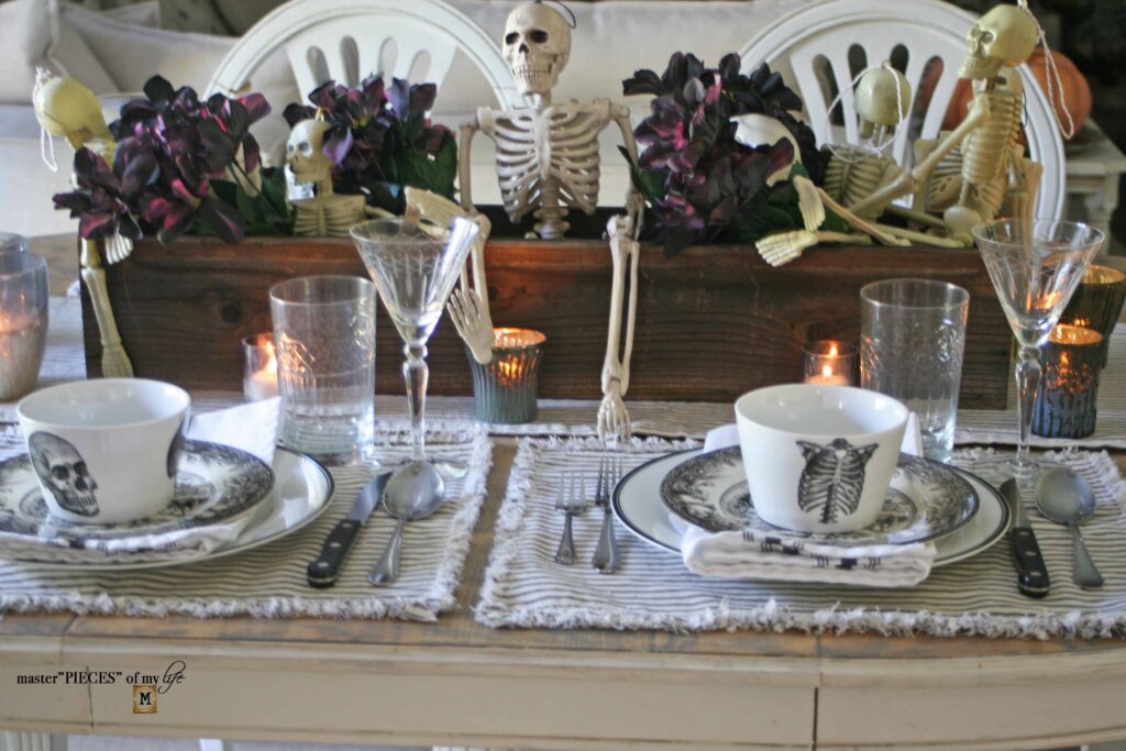 halloween tablescape
