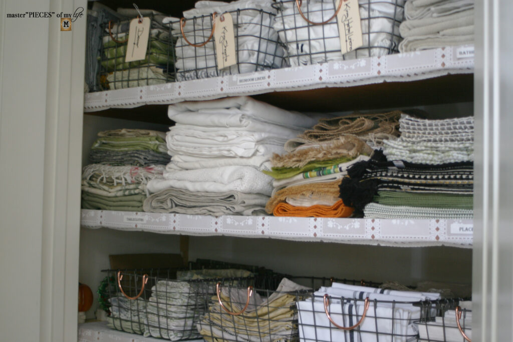 linen closet organization