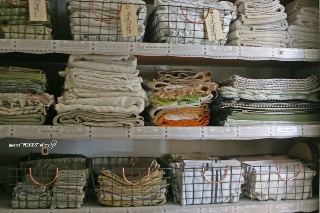 linen closet organization