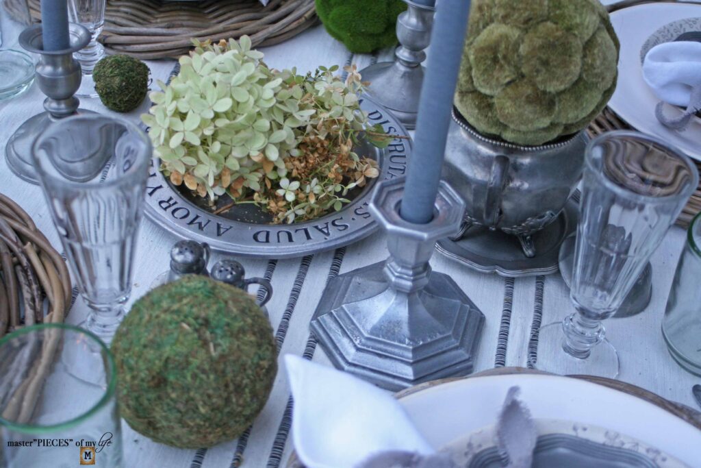 thrifted pewter home goods