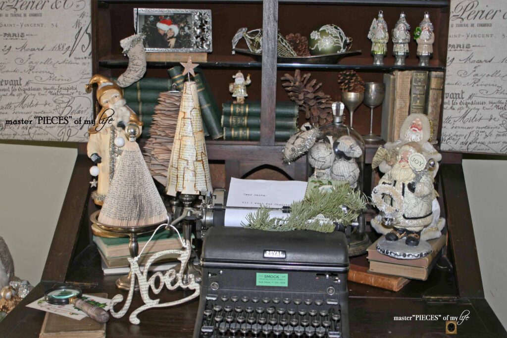 Book print Christmas decor ideas
