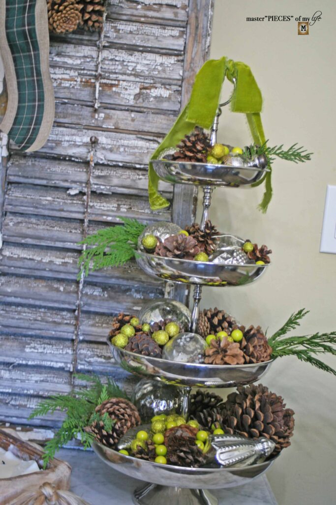 winter wonderland tiered tray