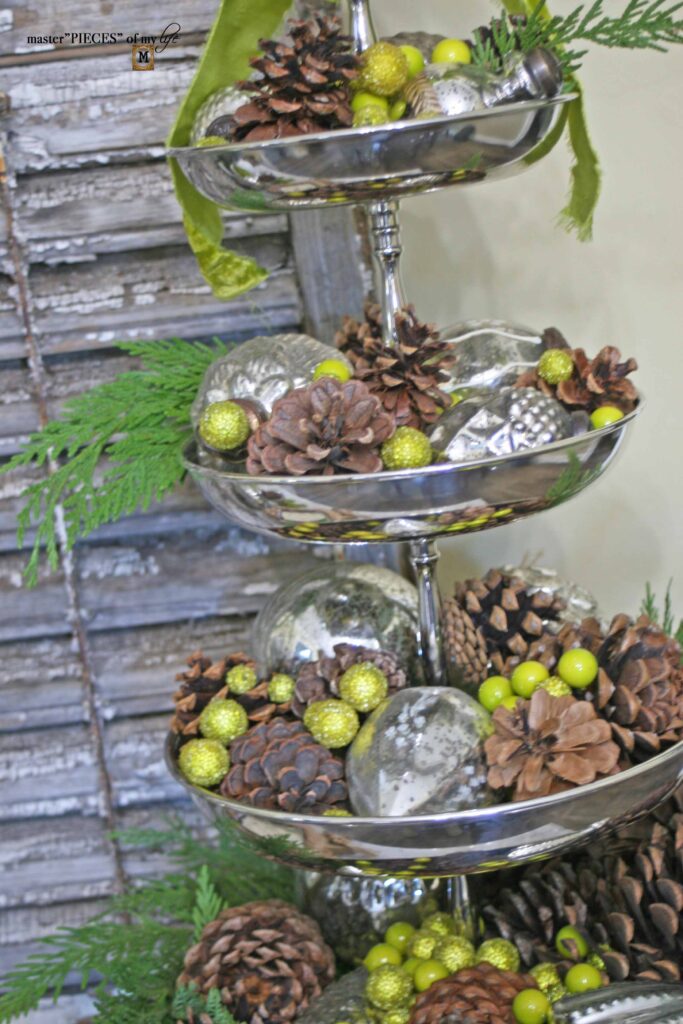 christmas tiered tray