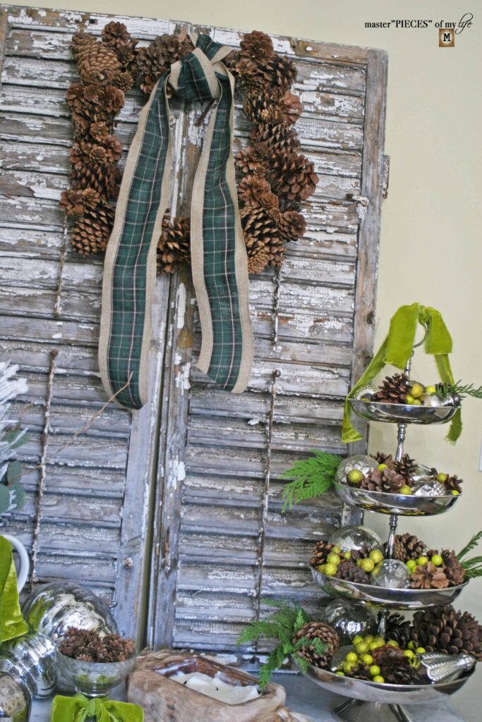 winter wonderland tiered tray