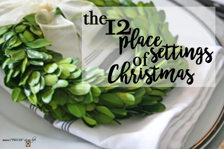 Christmas in July – 12 place settings of Christmas