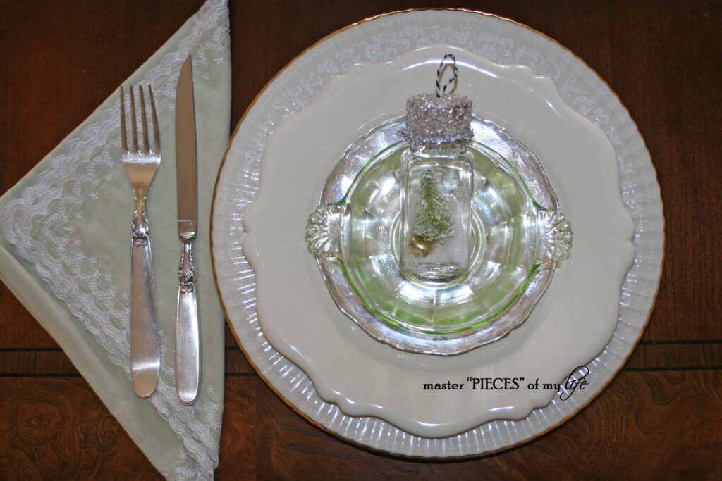 the 12 place settings of Christmas