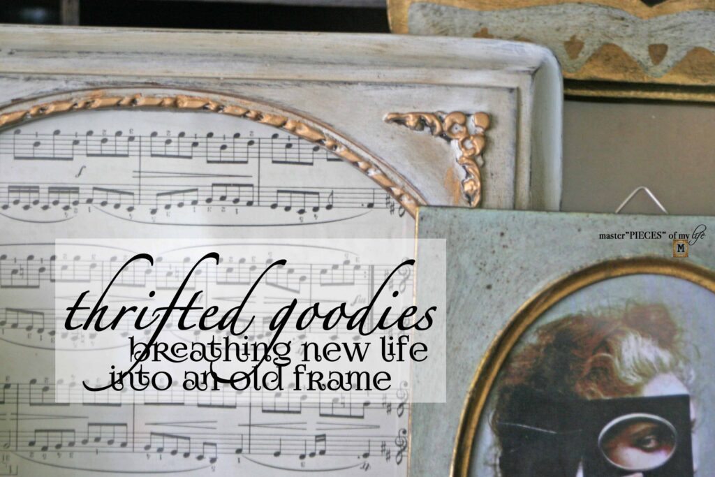 thrifted frame artwork