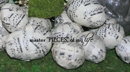sheet music Easter eggs