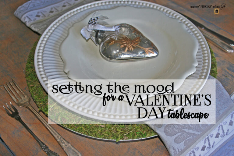 setting the mood for a Valentine’s day table scape