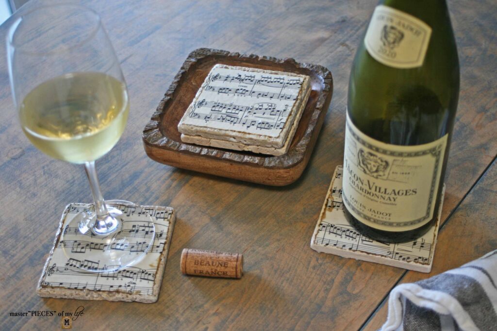 sheet music coasters