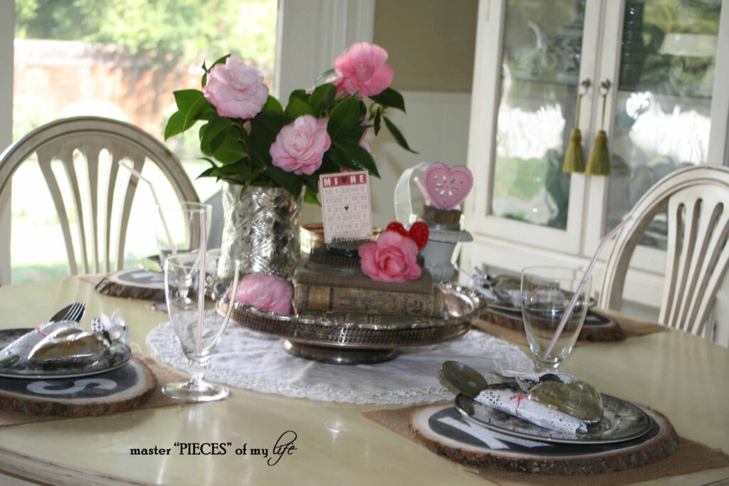 valentine's day table styling