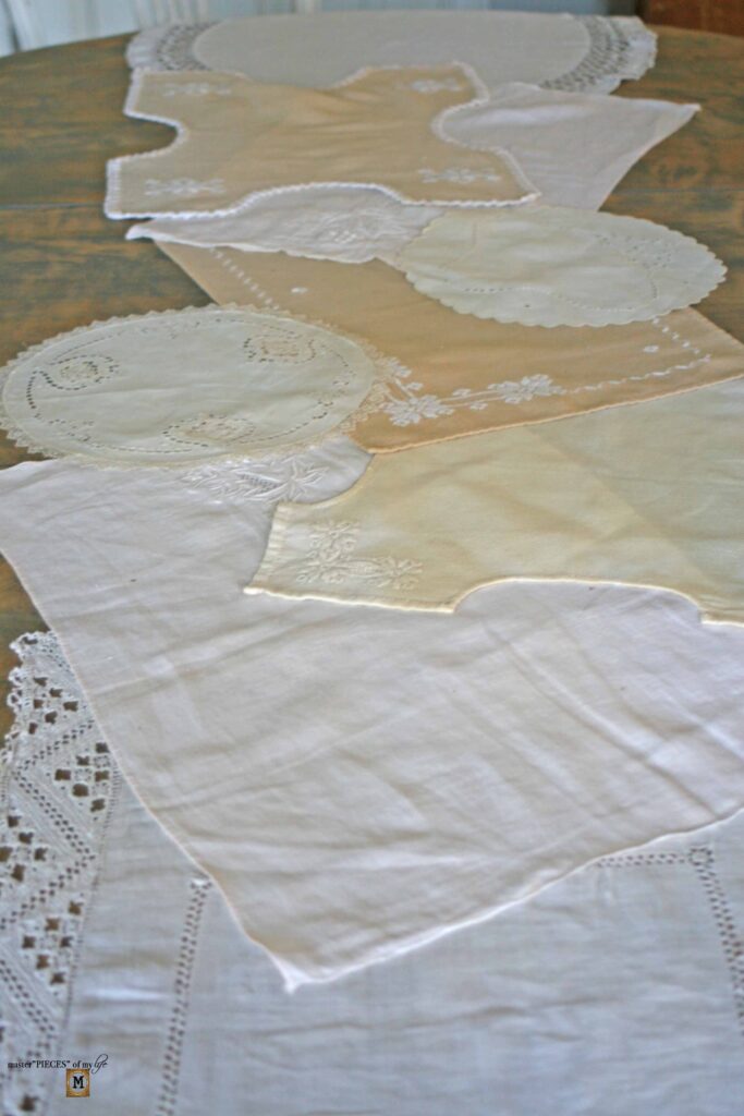 vintage linen runner
