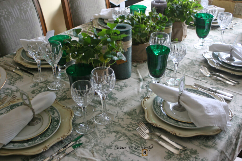 St. Patrick's day tablescape