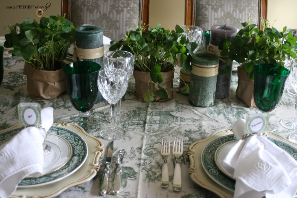 Spode St. Patricks day table design