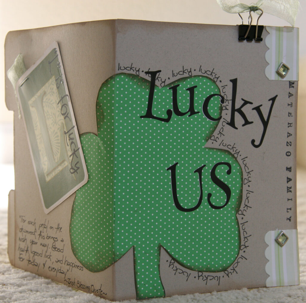 Lucky us mini book craft