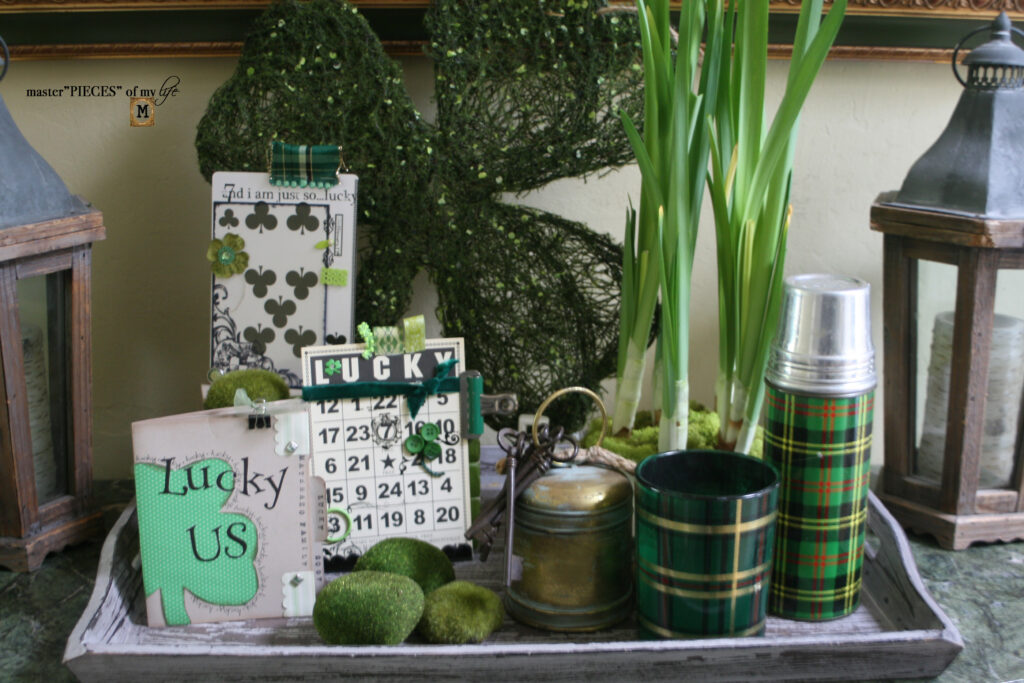St. Patrick's day crafting vignette