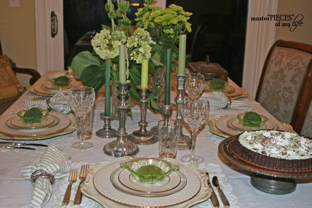 Stylish St Patrick's day table