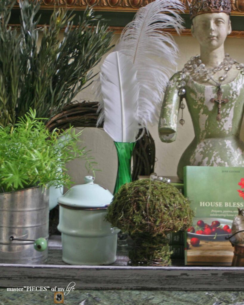 green decor vignette