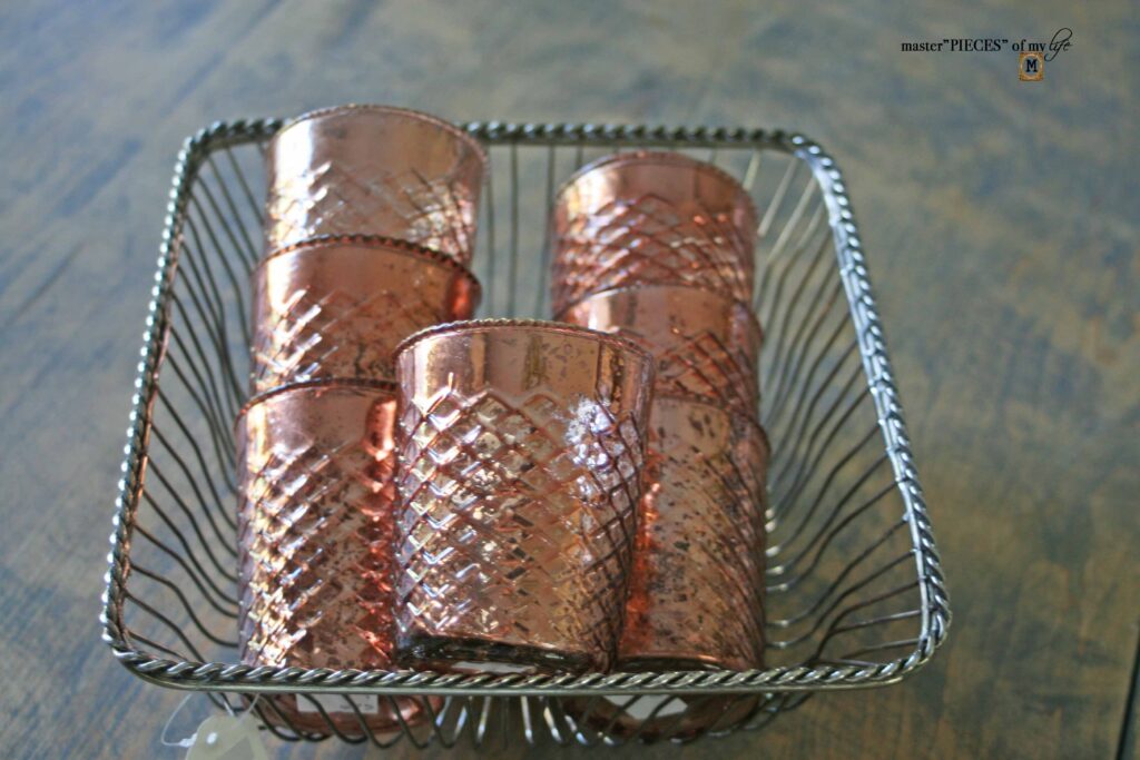 thrifted copper votives
