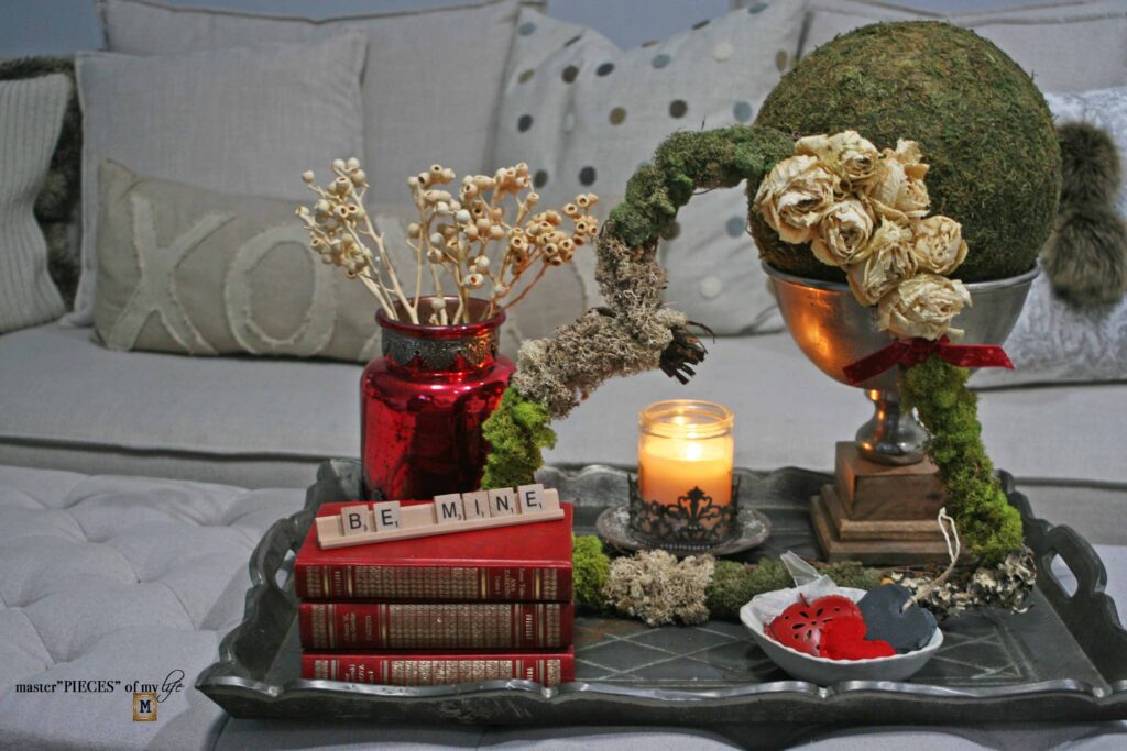 Valentine's decor vignette