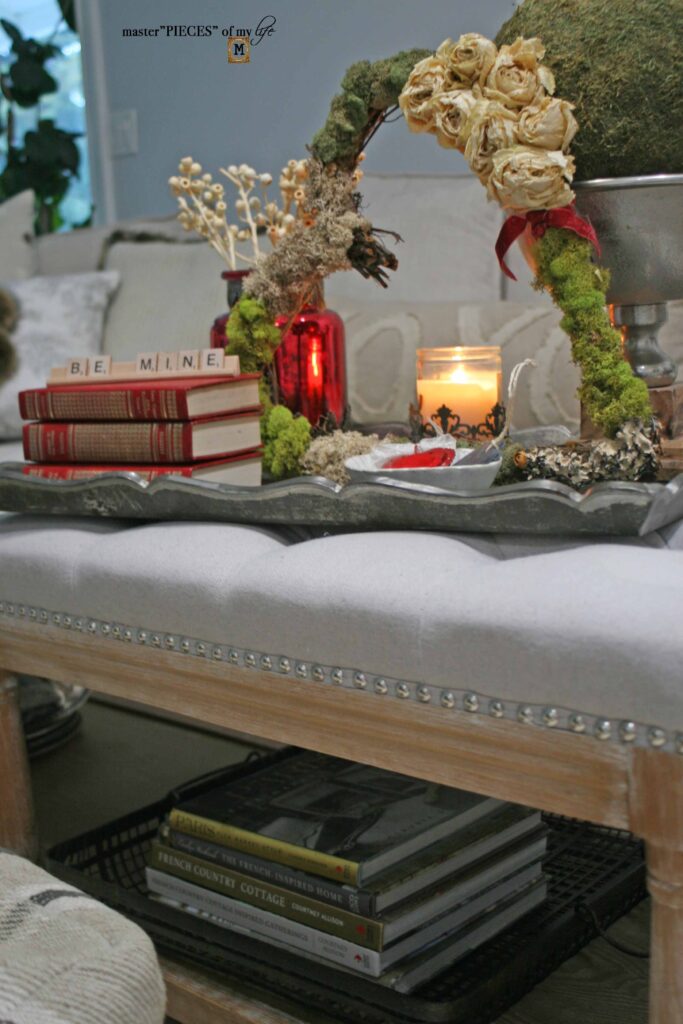 Valentine's decor vignette