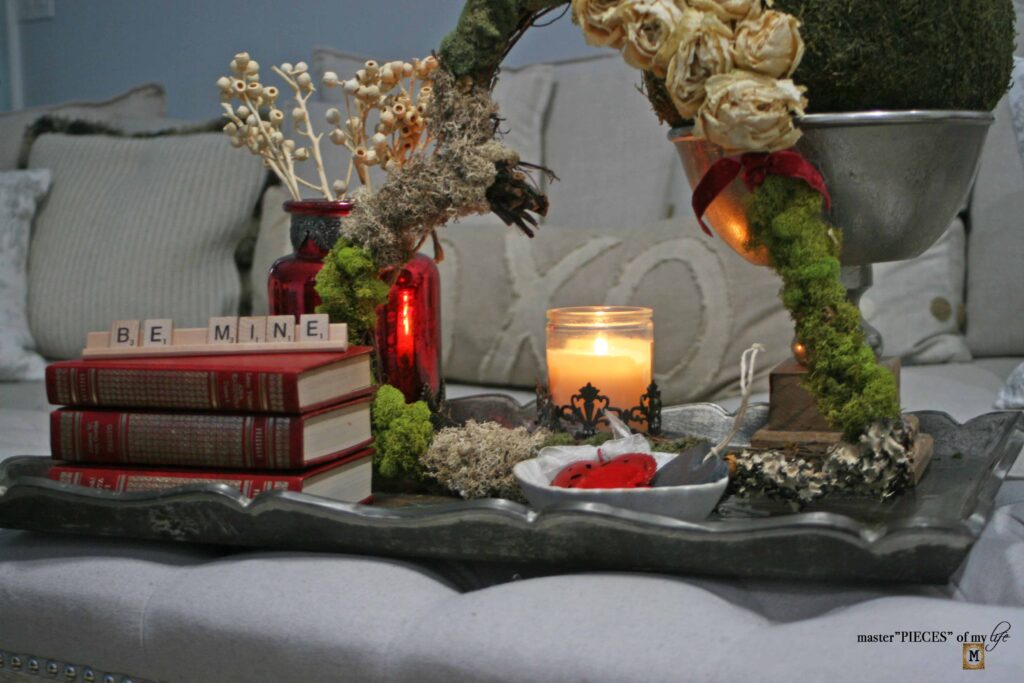 Valentine's decor vignette