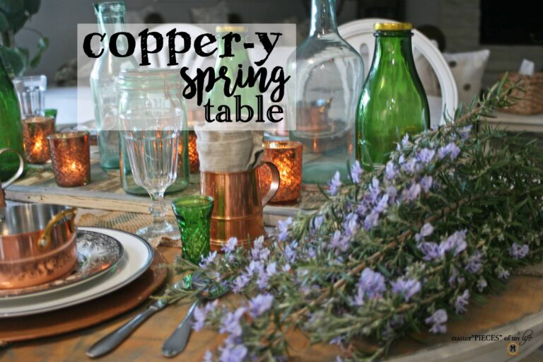 copper-y spring table