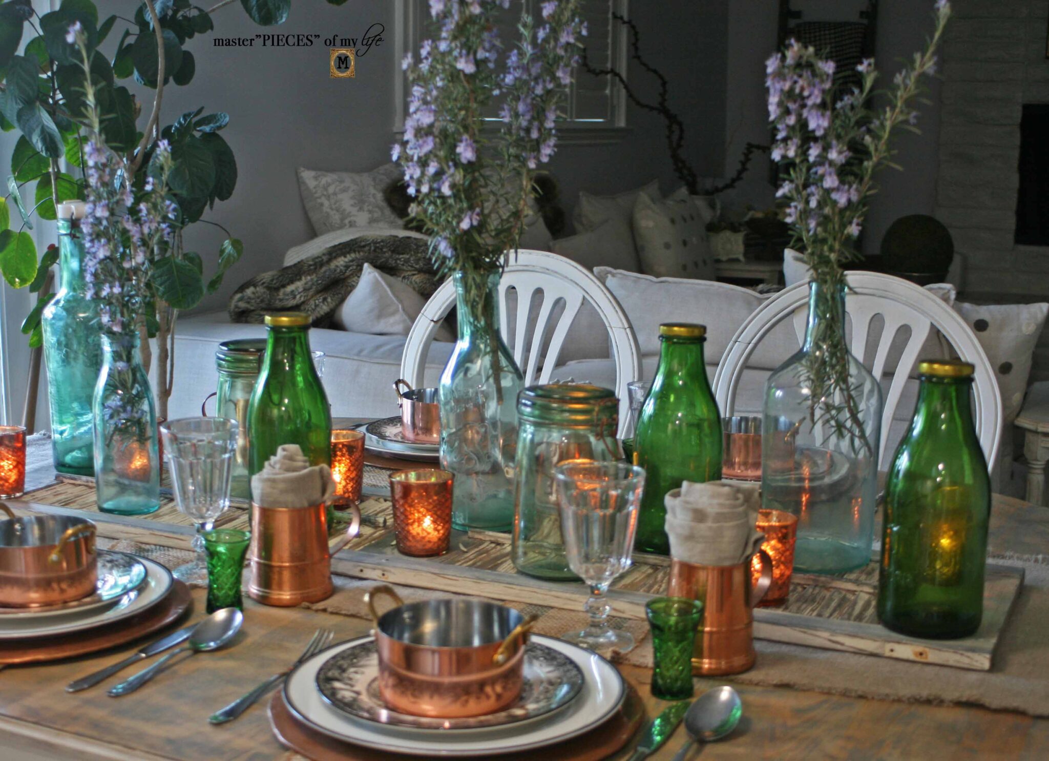 Copperplate Table Setting copper-y spring table - Master