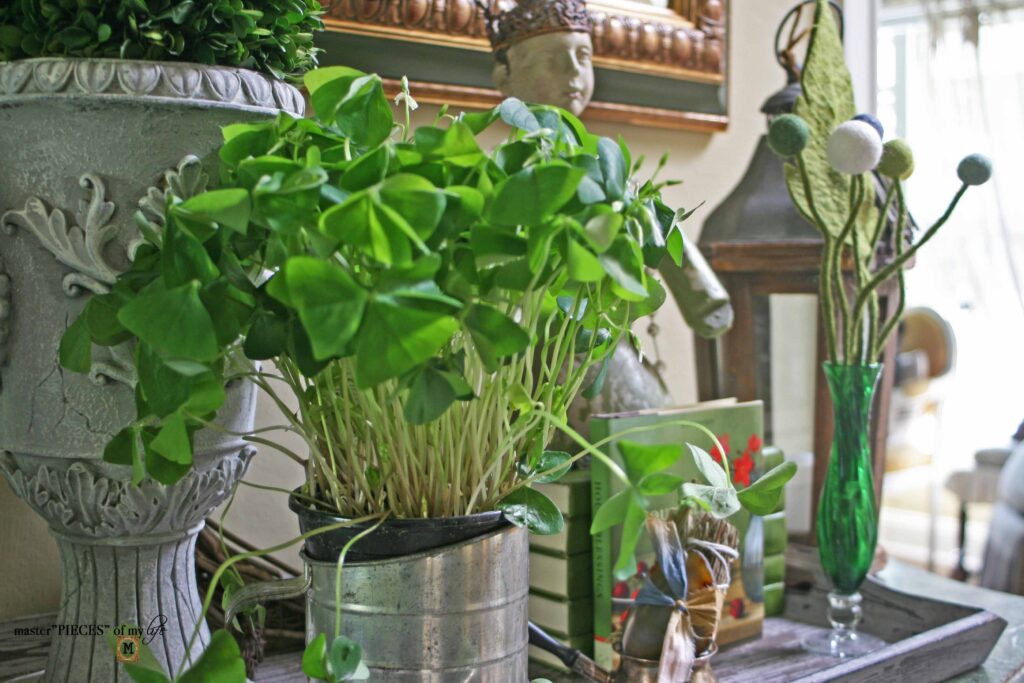 St. Patrick's day decor vignette