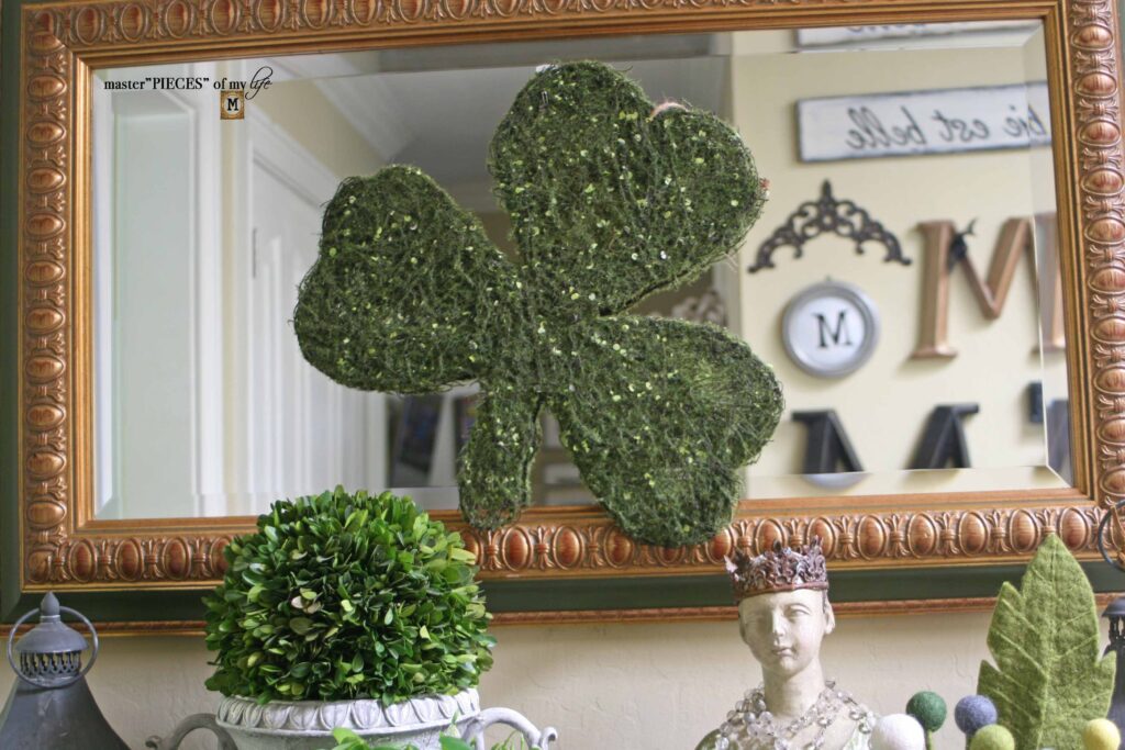 St. Patrick's day decor vignette