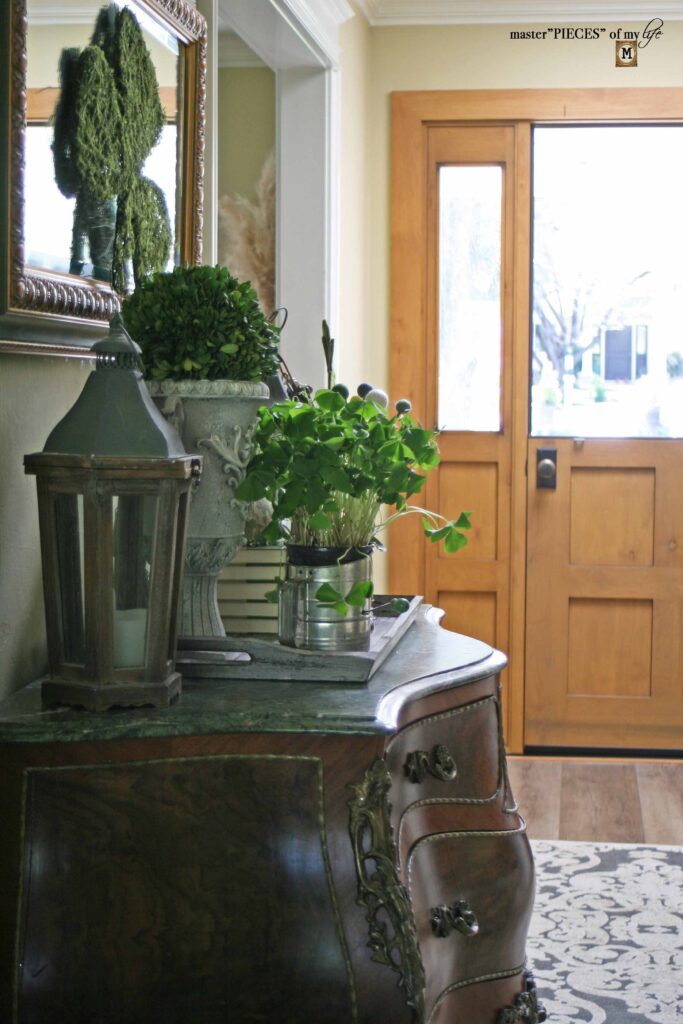 St. Patrick's day decor vignette