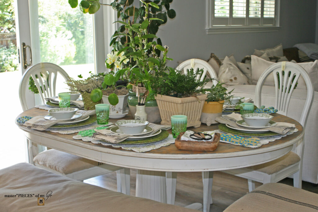 plant tablescape