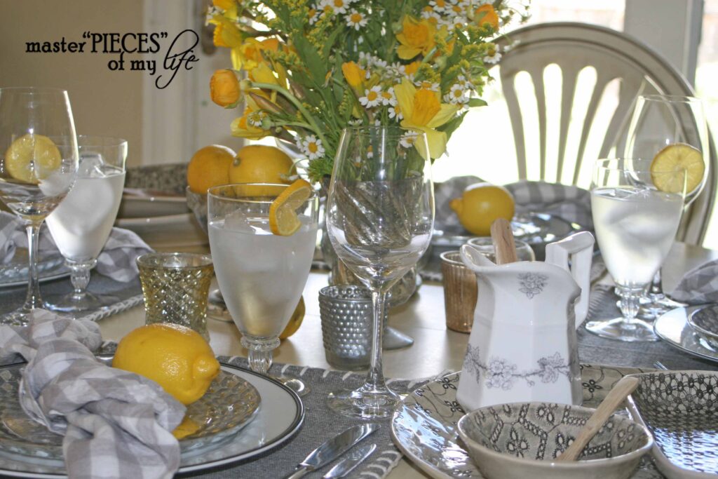 spring yellow table