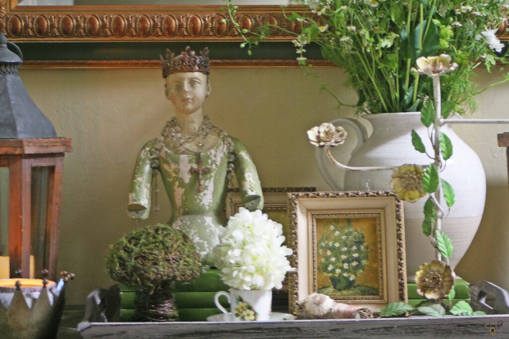 spring foyer styling