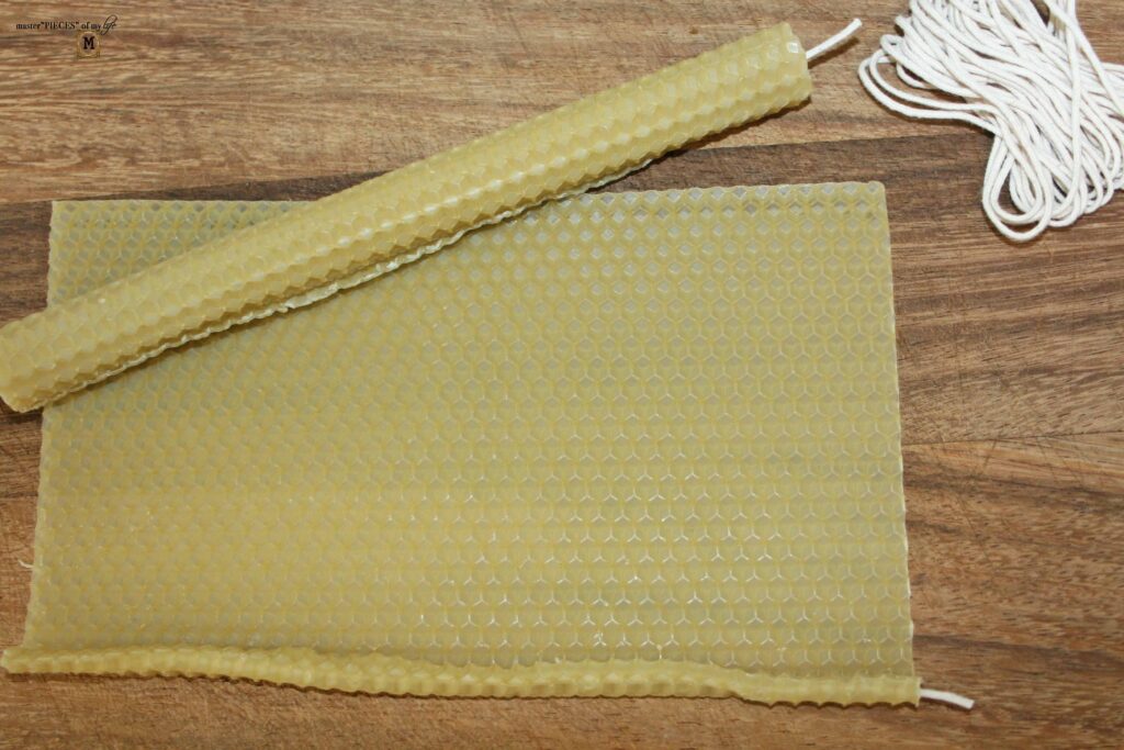 beeswax candle DIY