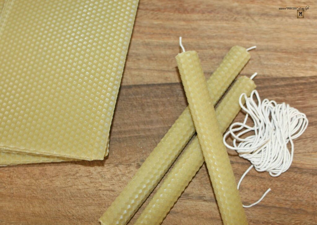 beeswax candle DIY