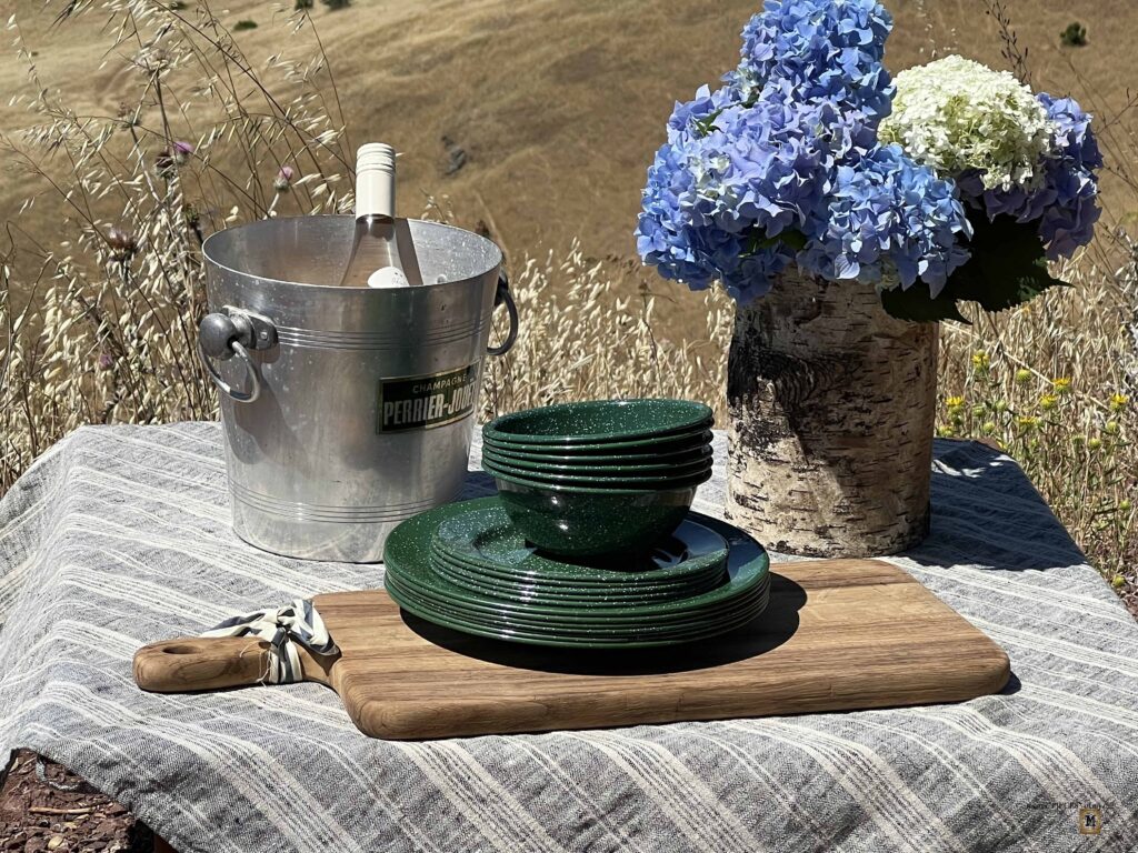 picnic on a mountain top