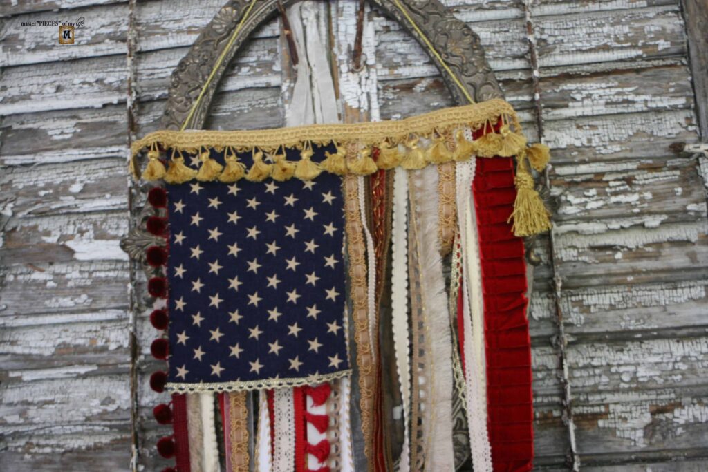 vintage ribbon flag tutorial