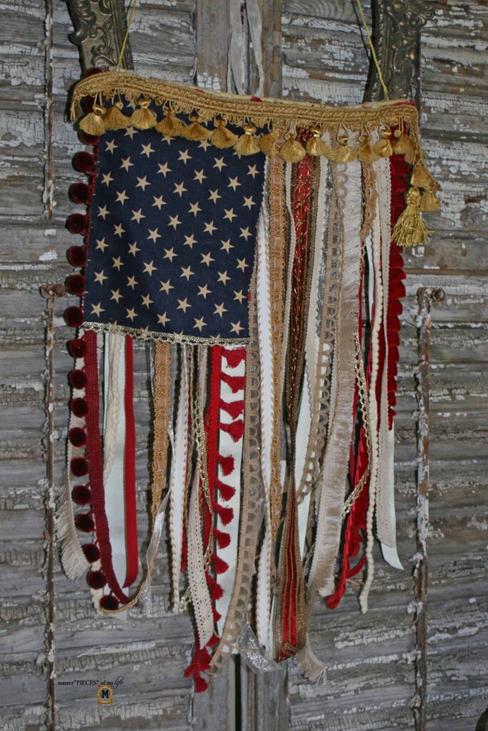 vintage ribbon flag craft