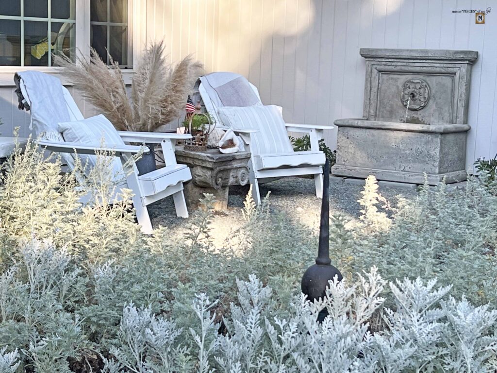 front yard sitting area