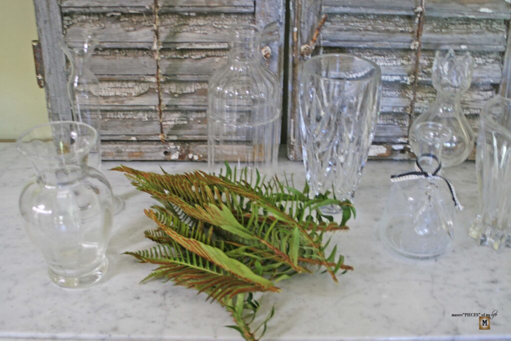 easy fern decor inn clear vases