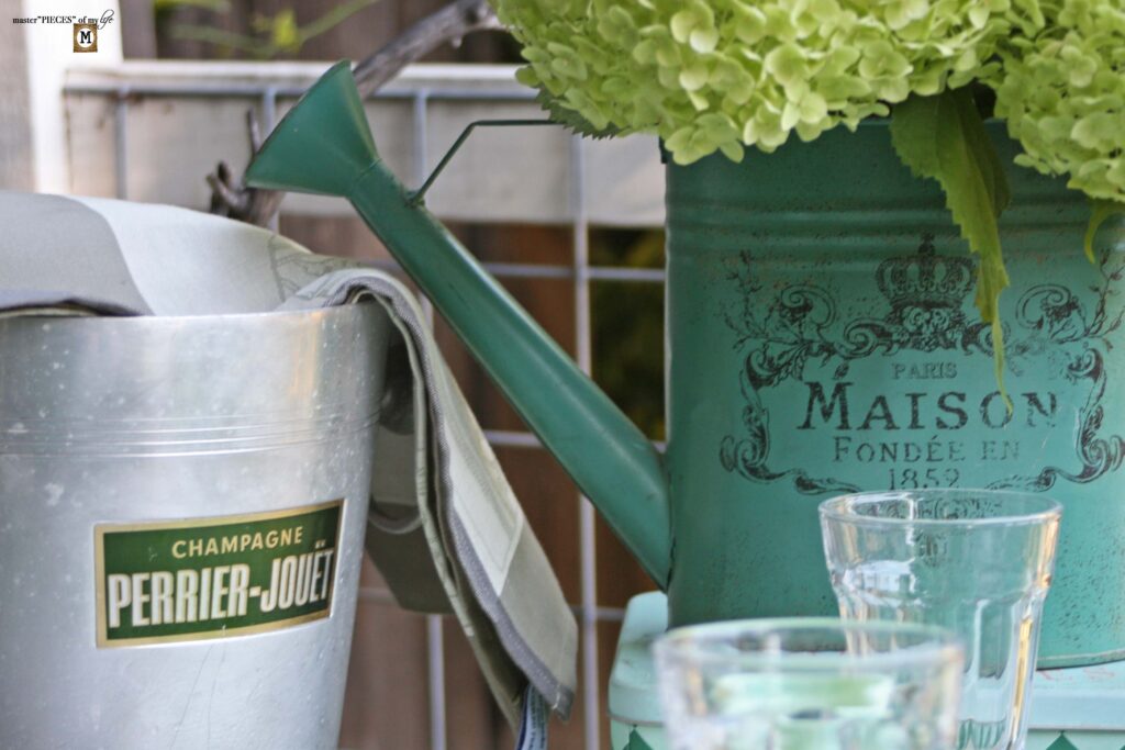 green garden tablescape
