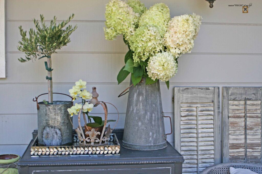 design & storage solutions on an outdoor sideboard