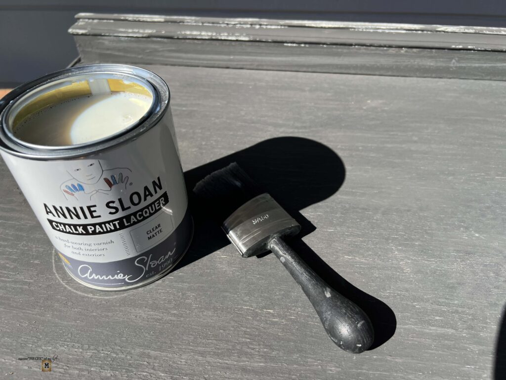 an old, shabby dresser refurbished into an outdoor sideboard