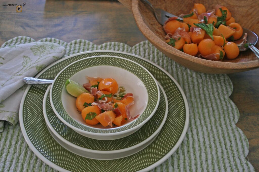 melon and prosciutto salad
