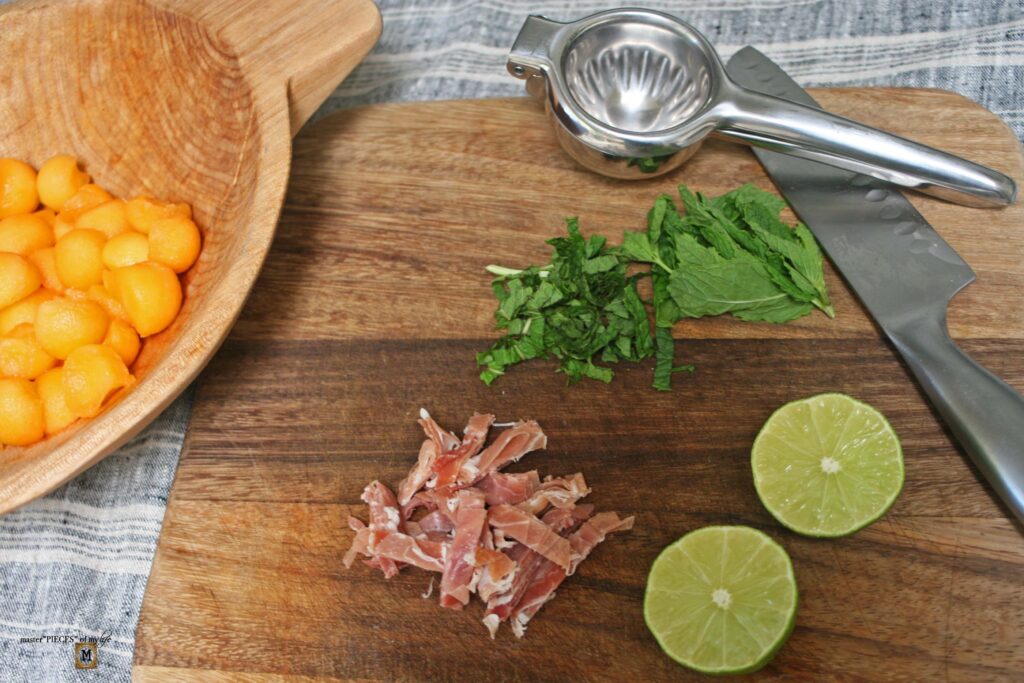melon and prosciutto salad