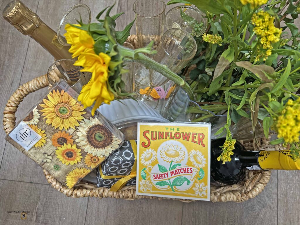 sunflower gift basket