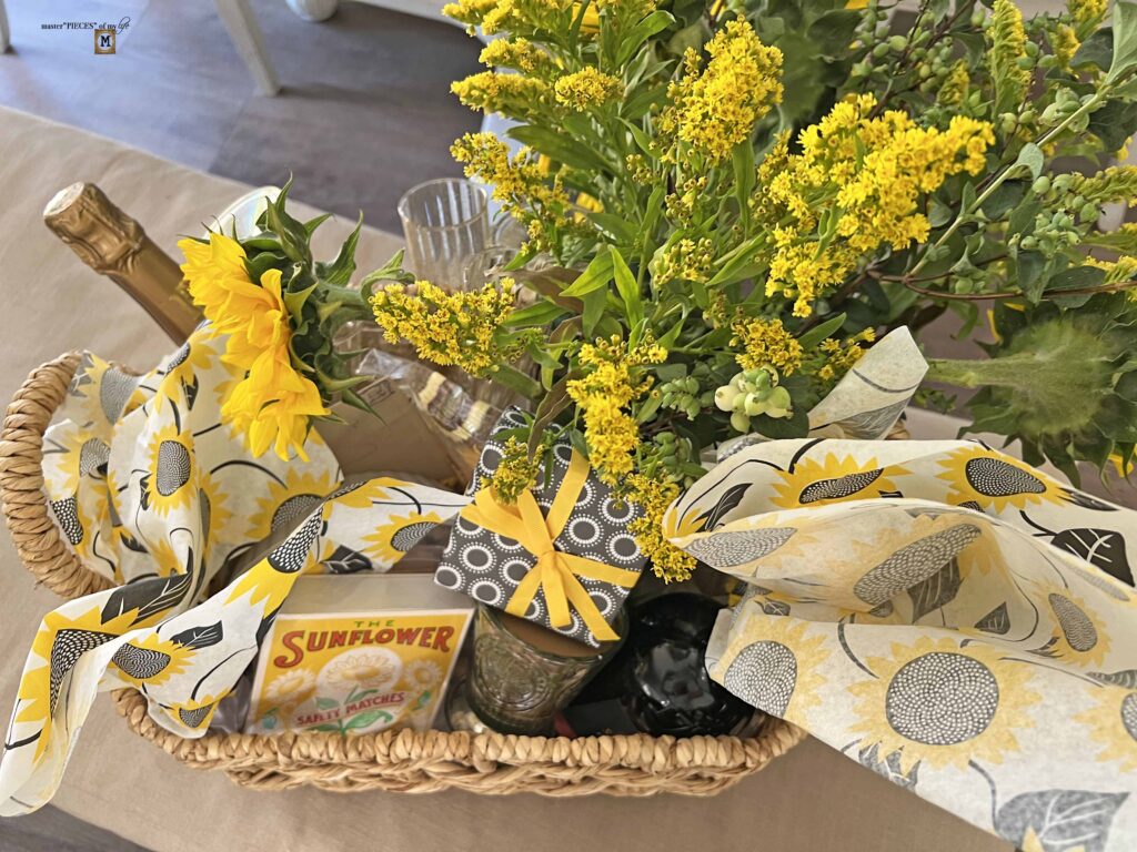 sunflower gift basket