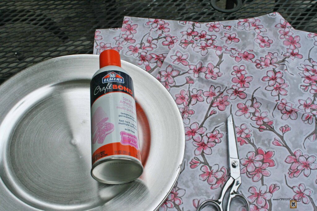 oilcloth plate chargers DIY