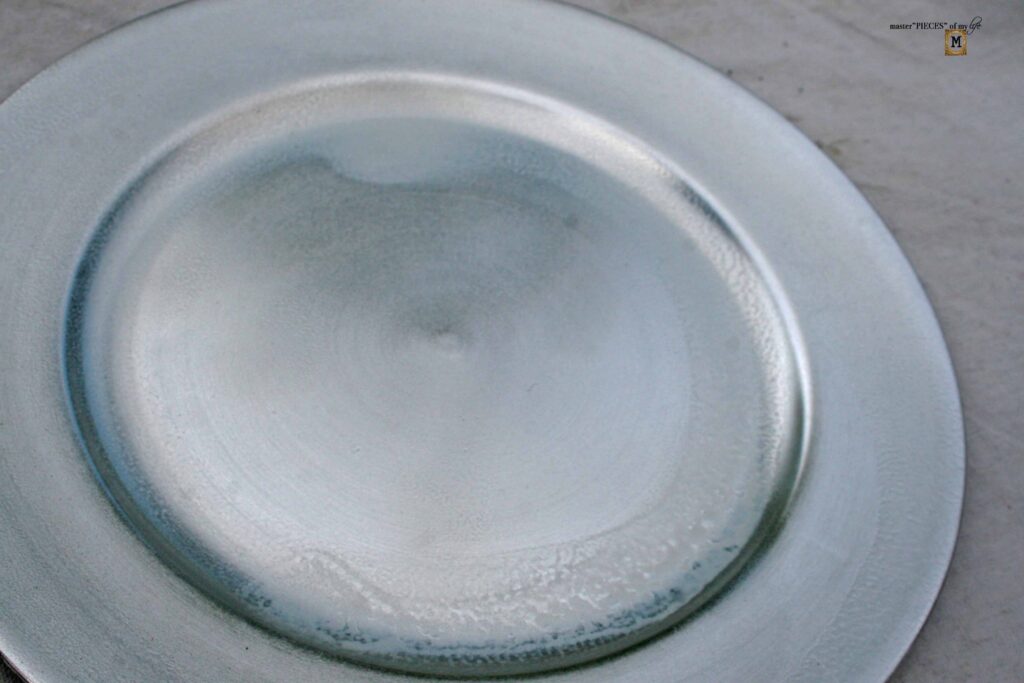 oilcloth plate chargers DIY